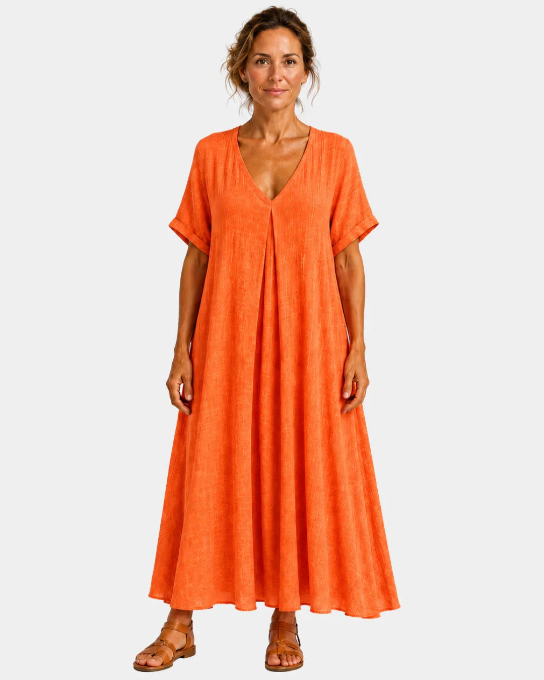 Basine | Robe longue légère à col en V