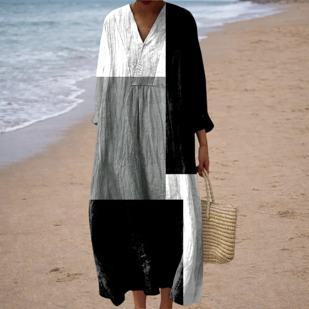 Aurore | Robe Géométrique Élégante