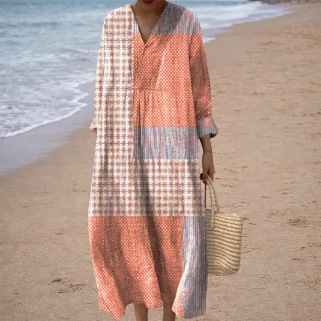 Aurélie | Robe Géométrique Élégante