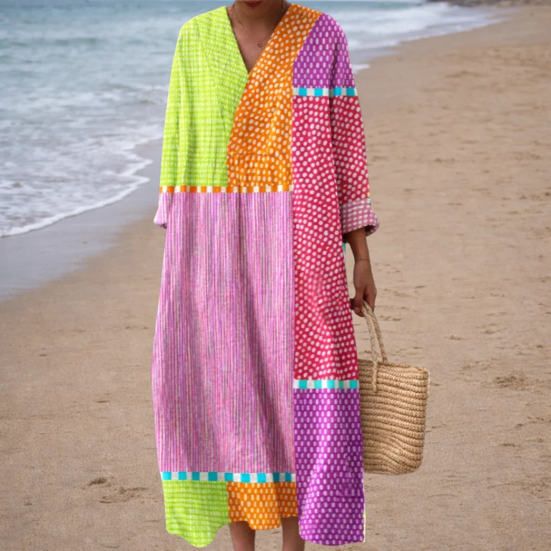 Églantine | Robe Géométrique Élégante