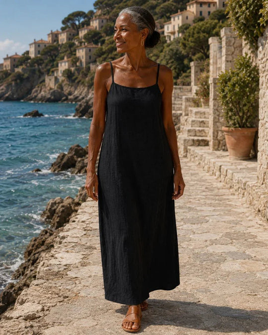 Désideria | Robe longue à fines bretelles