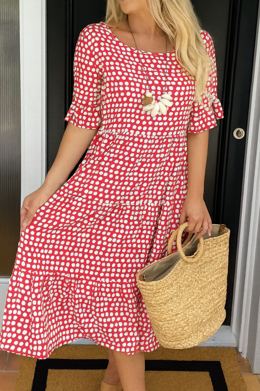 Manon | Robe midi fluide élégante