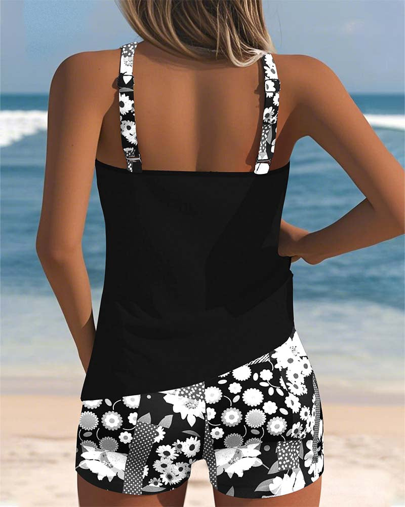 Blanca | Ensemble Tankini qui Couvre le Ventre et les Fesses