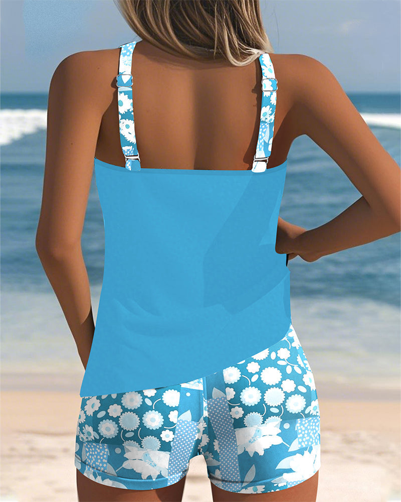 Blanca | Ensemble Tankini qui Couvre le Ventre et les Fesses