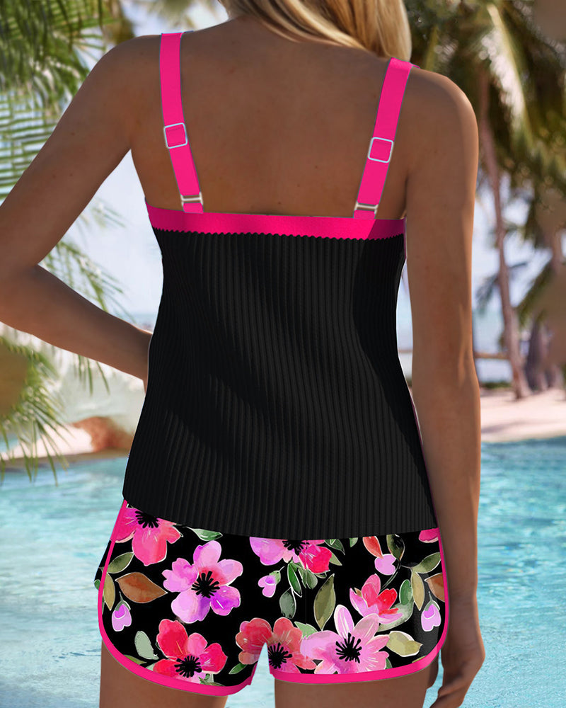 Irene | Ensemble de Tankini Élégant à Deux Pièces