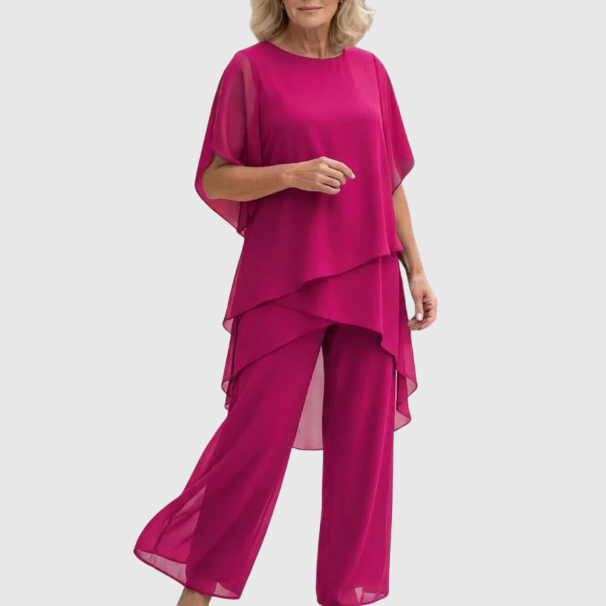 Juliette™ | Ensemble avec pantalons palazzo drapés