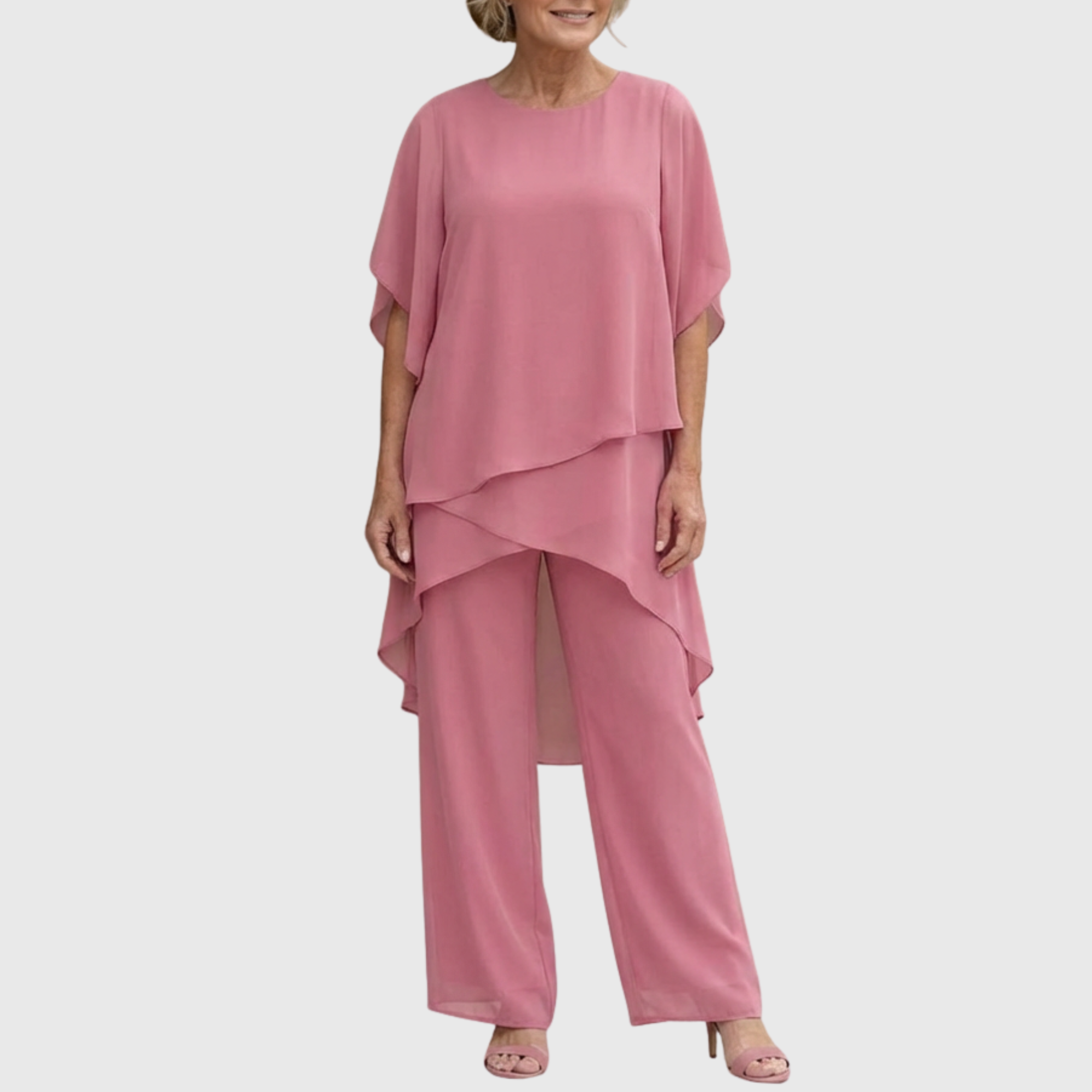 Juliette™ | Ensemble avec pantalons palazzo drapés