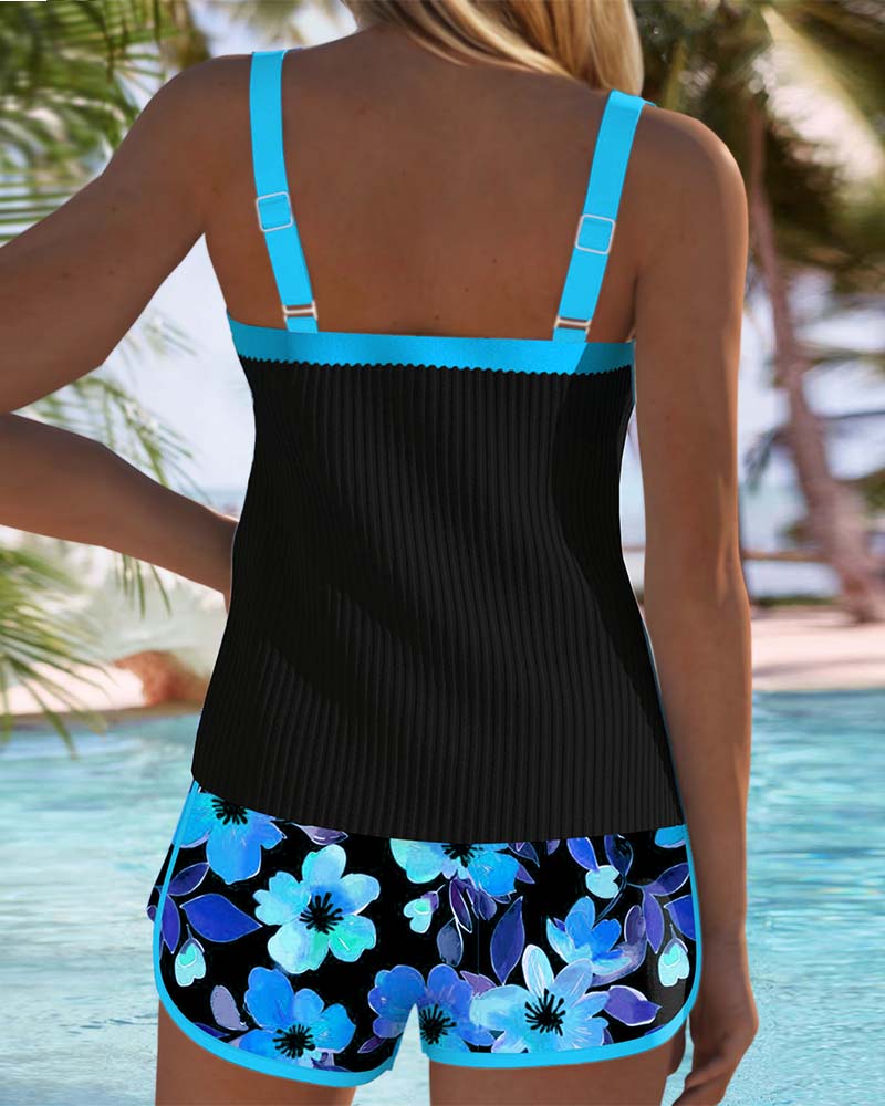 Irene | Ensemble de Tankini Élégant à Deux Pièces