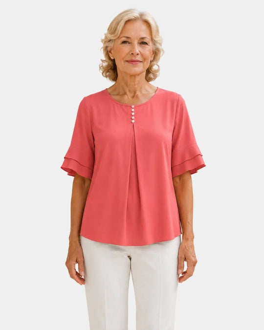 Hadelinde | Blouse élégante à boutons
