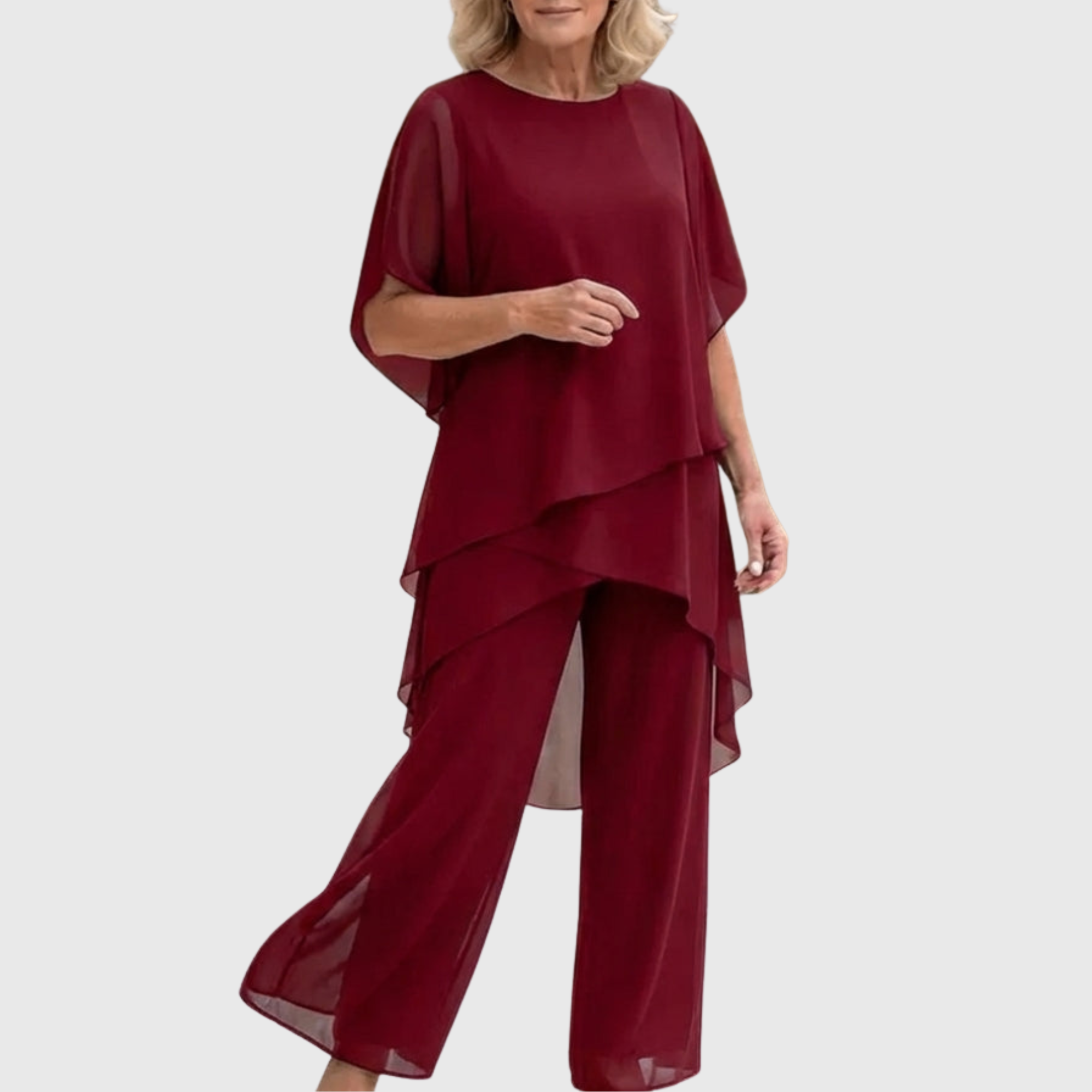 Juliette™ | Ensemble avec pantalons palazzo drapés