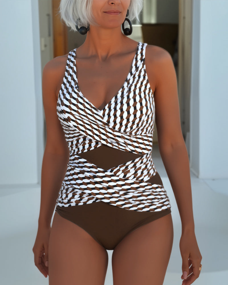 Ashley | Maillot de bain croisé qui n'a pas besoin de paréo