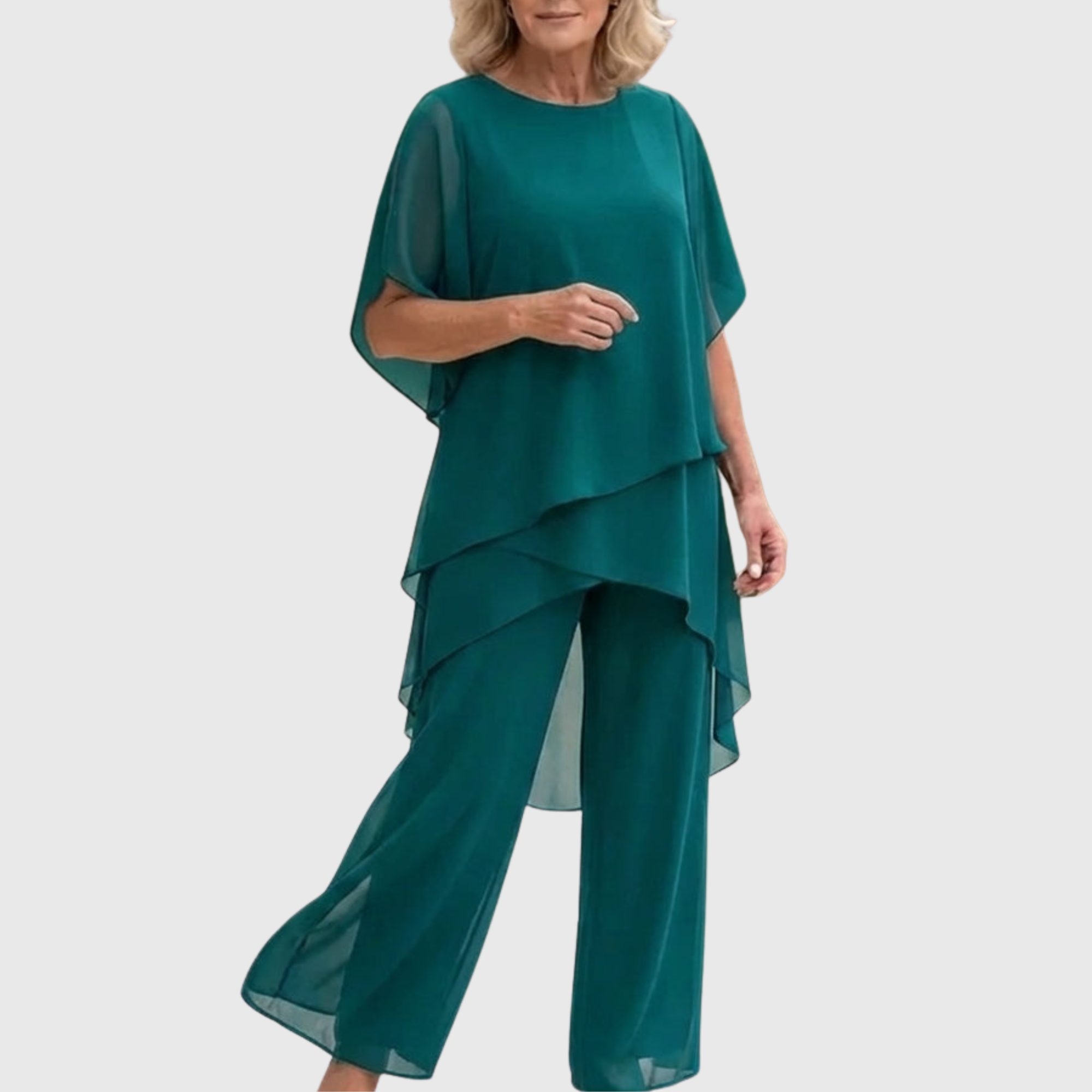 Juliette™ | Ensemble avec pantalons palazzo drapés