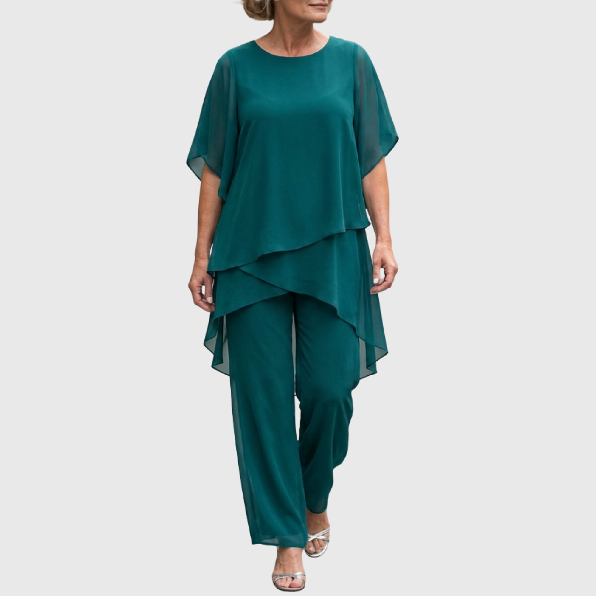 Juliette™ | Ensemble avec pantalons palazzo drapés