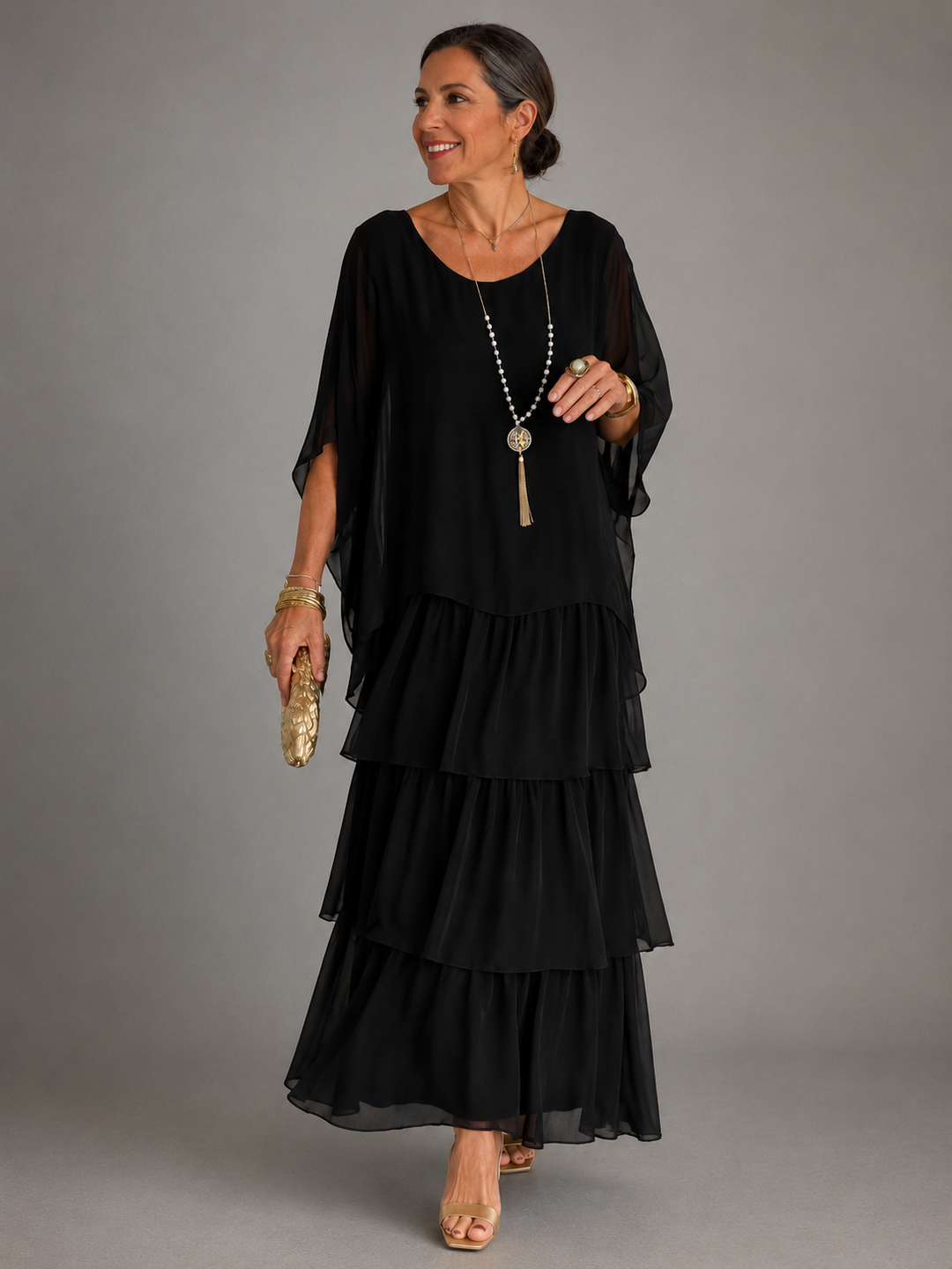 Léa | Robe longue élégante et fluide
