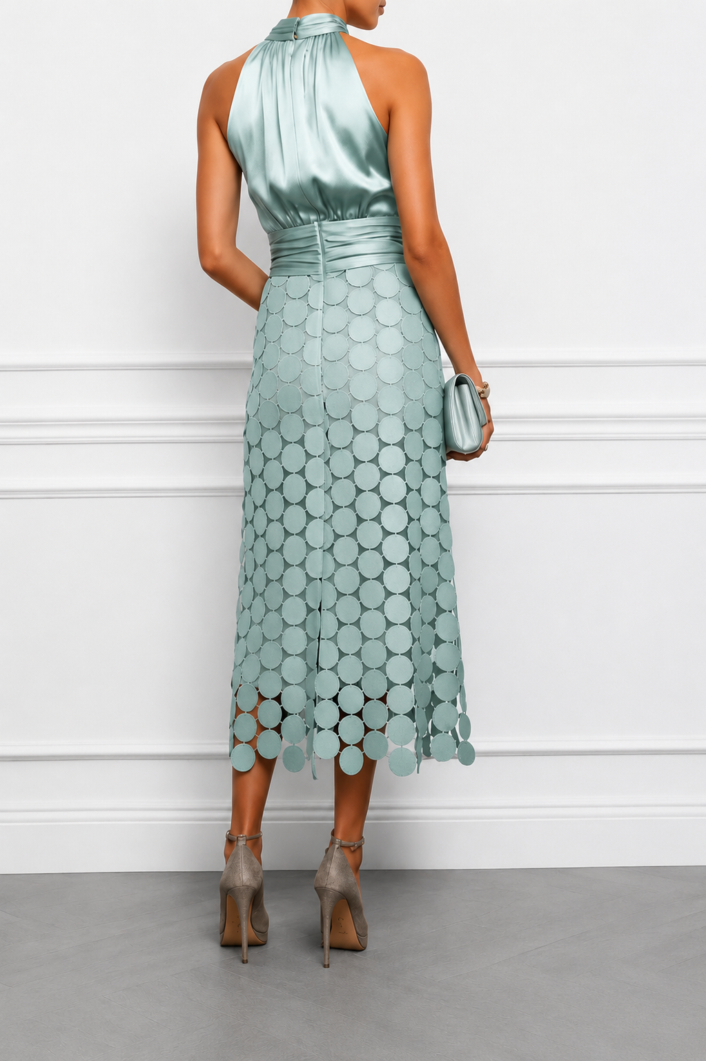 Amélie | Robe maxi satinée élégante