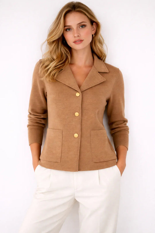 Celine | Cardigan en Maille en Laine Mérinos