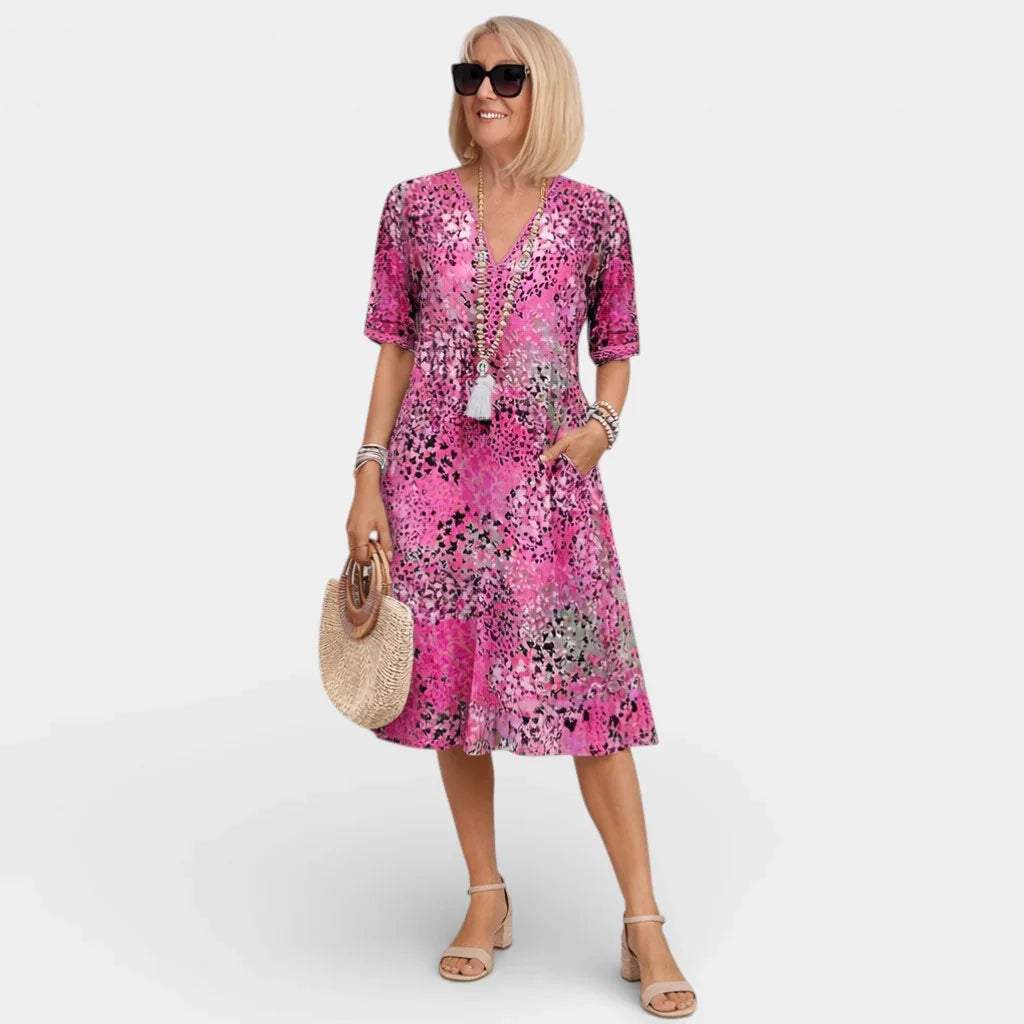 Adèle | Robe avec décolleté en V