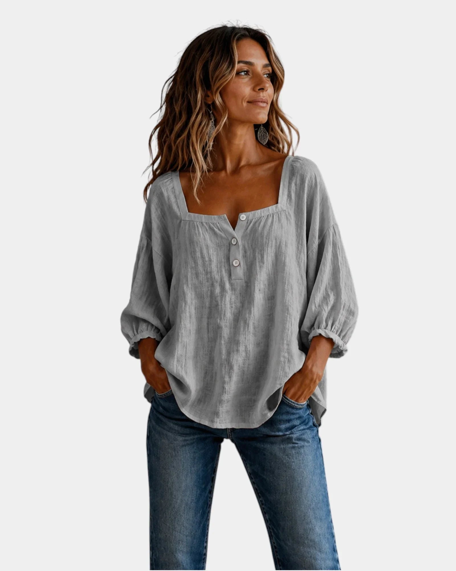 Mounia | Blouse légère à manches longues