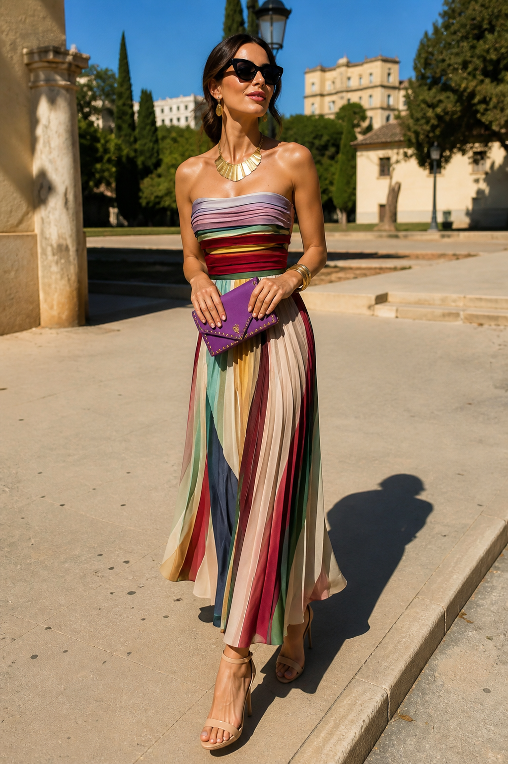 Solene | Robe maxi fluide élégante