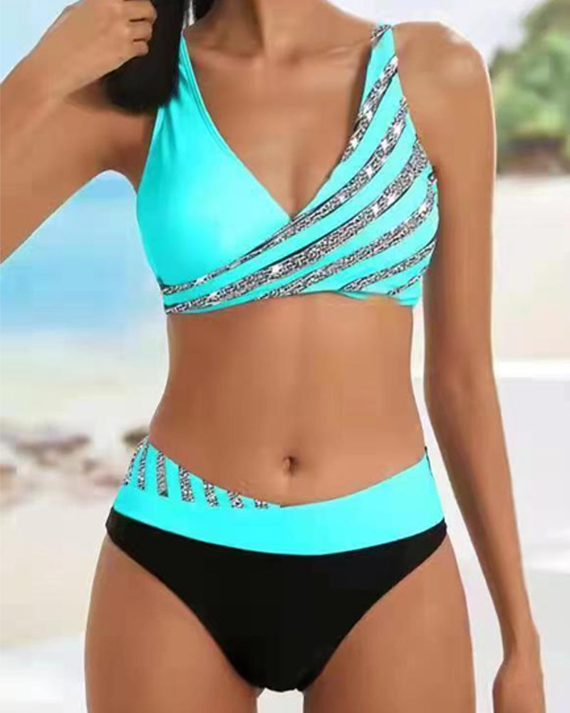 Mona | Bikini imprimé dans des tons chauds qui flattent