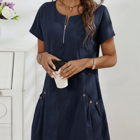Adèle | Chic robe midi fluide pour femmes