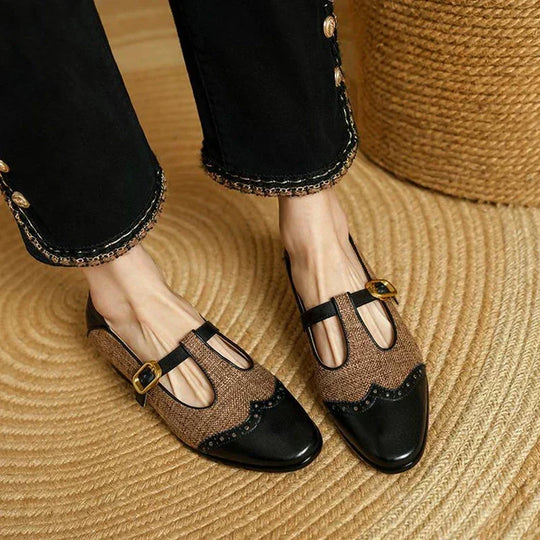 Chloé | Chaussures Vintage en Cuir avec Boucle