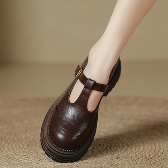 Fleur | Chaussures T-Bar avec Charme Vintage