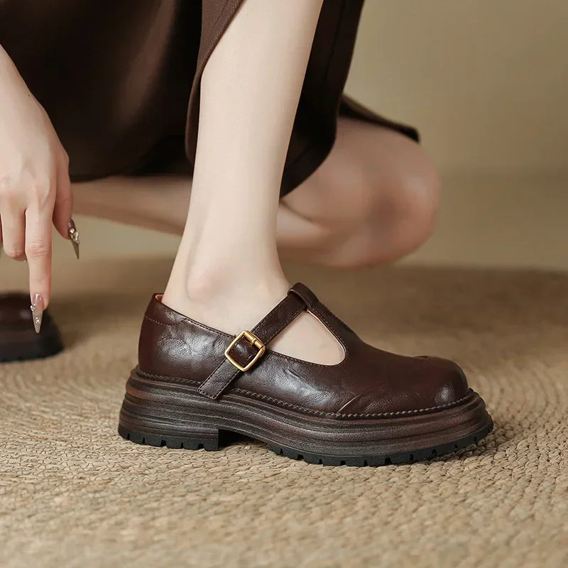 Mary Janes | Élégante Chaussure en Cuir