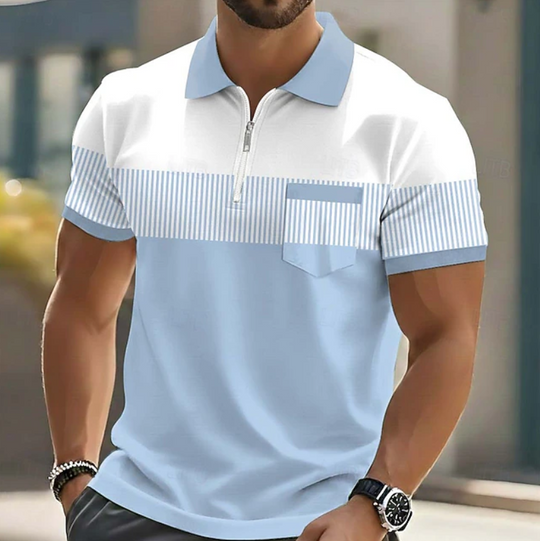 Michael | Polo élégant à fermeture zippée