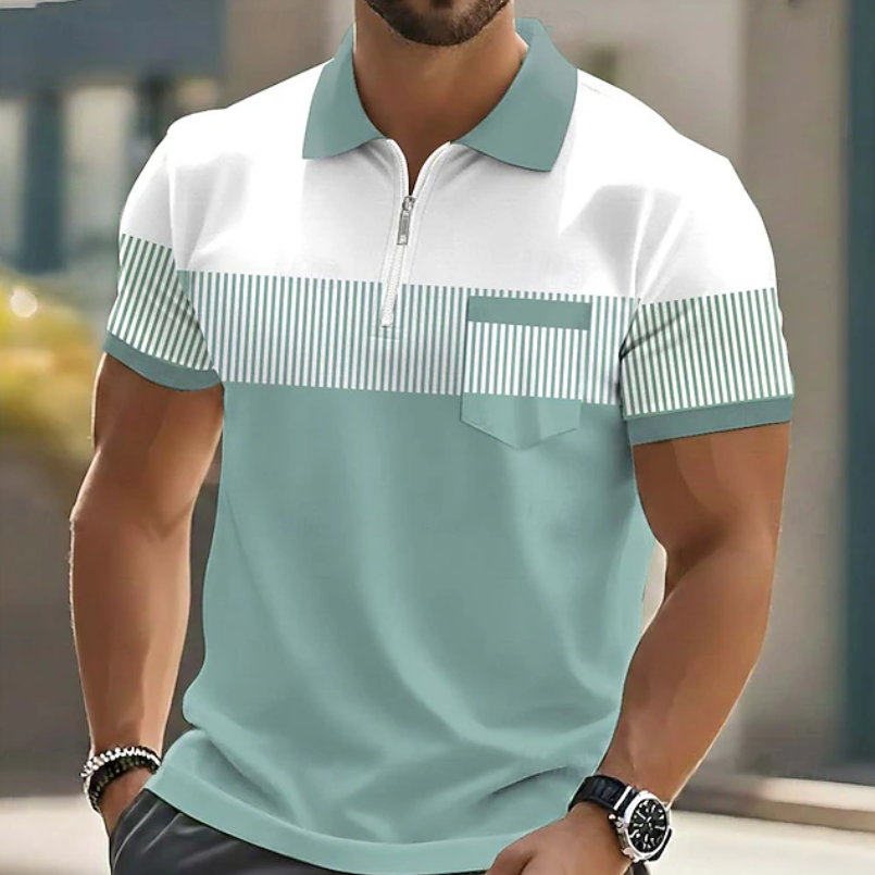 Michael | Polo élégant à fermeture zippée