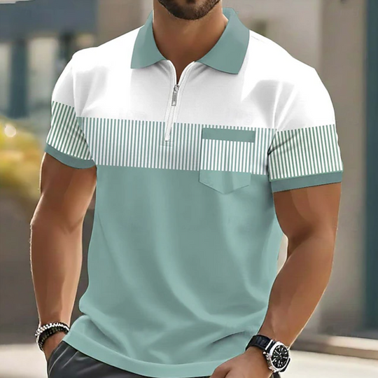Michael | Polo élégant à fermeture zippée