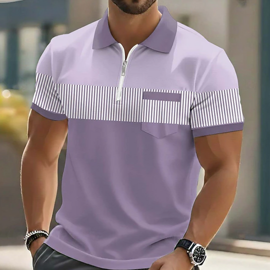 Michael | Polo élégant à fermeture zippée
