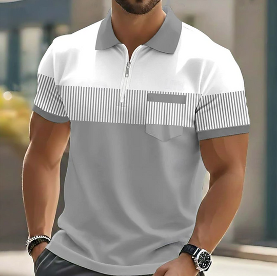 Michael | Polo élégant à fermeture zippée