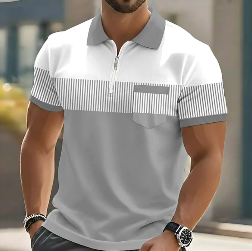 Michael | Polo élégant à fermeture zippée