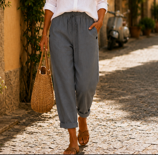 Nora | Pantalons en Lin Légers