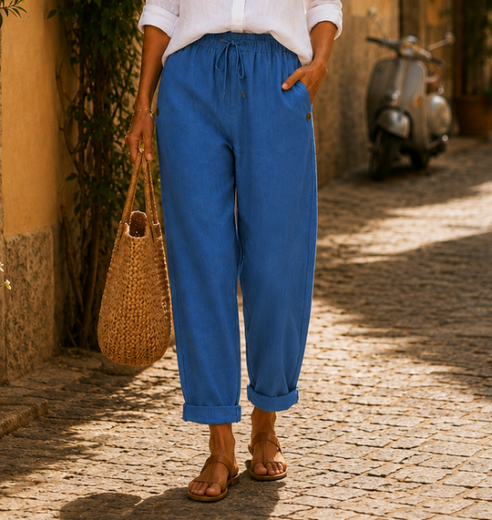 Nora | Pantalons en Lin Légers