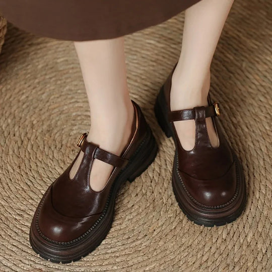 Fleur | Chaussures T-Bar avec Charme Vintage