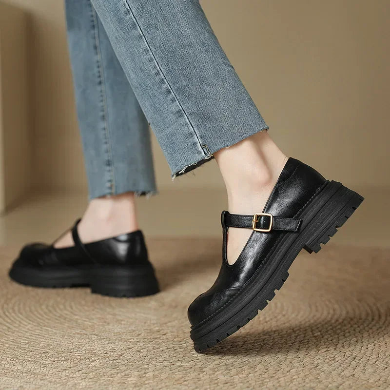 Mary Janes | Élégante Chaussure en Cuir