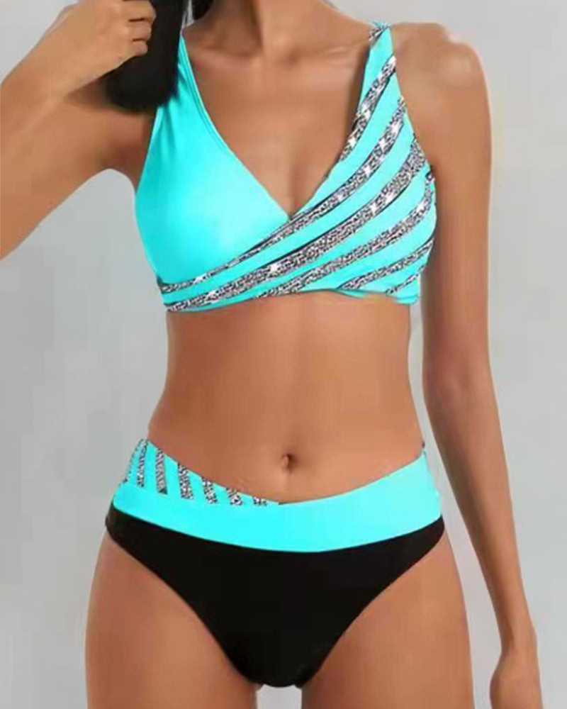 Mona | Bikini imprimé dans des tons chauds qui flattent