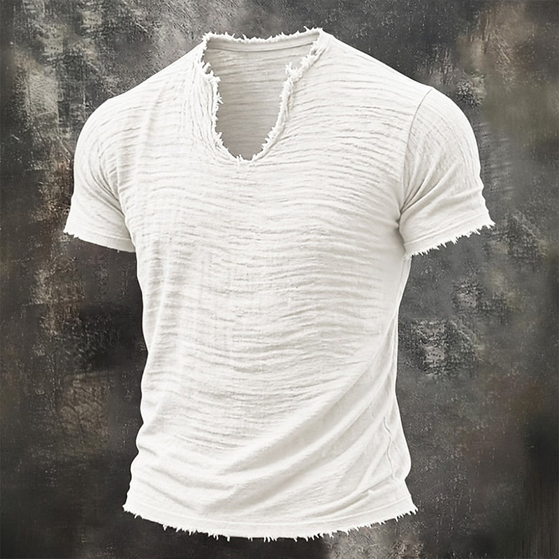 Raphaël | T-shirt Vintage à Col V