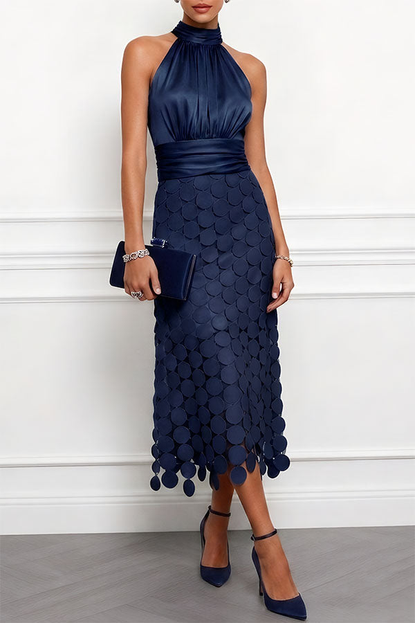 Amélie | Robe maxi satinée élégante