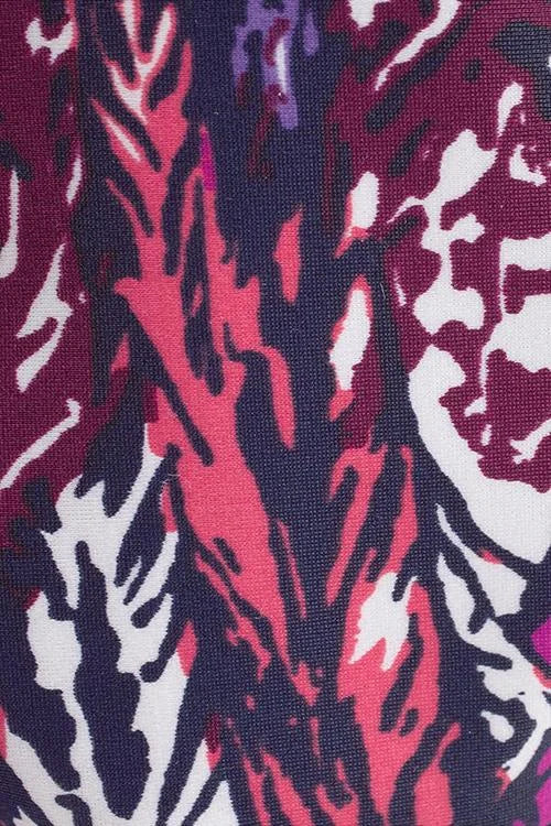 penacho | Ensemble de tankini avec motif de plumes qui couvre le ventre