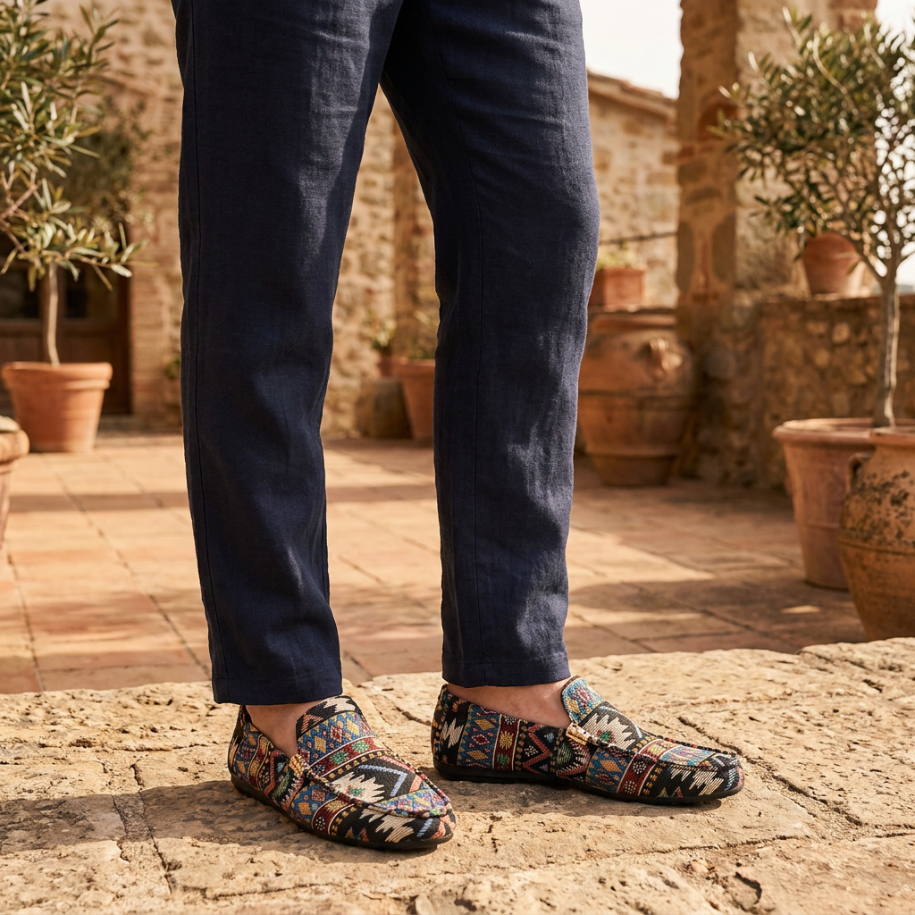Nicolas | Mocassins décontractés à motifs