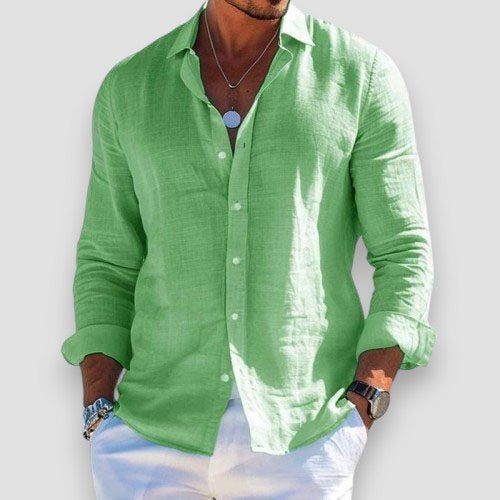 Bastien | Chemise légère effet lin