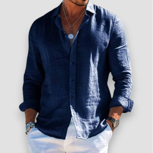 Bastien | Chemise légère effet lin