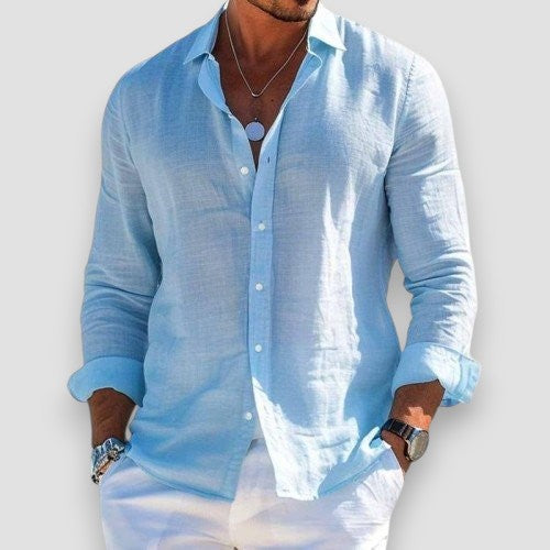 Bastien | Chemise légère effet lin