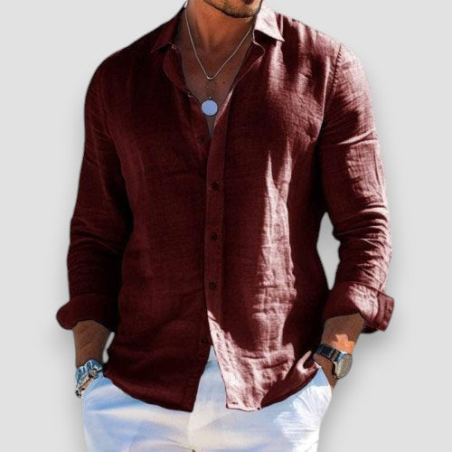 Bastien | Chemise légère effet lin