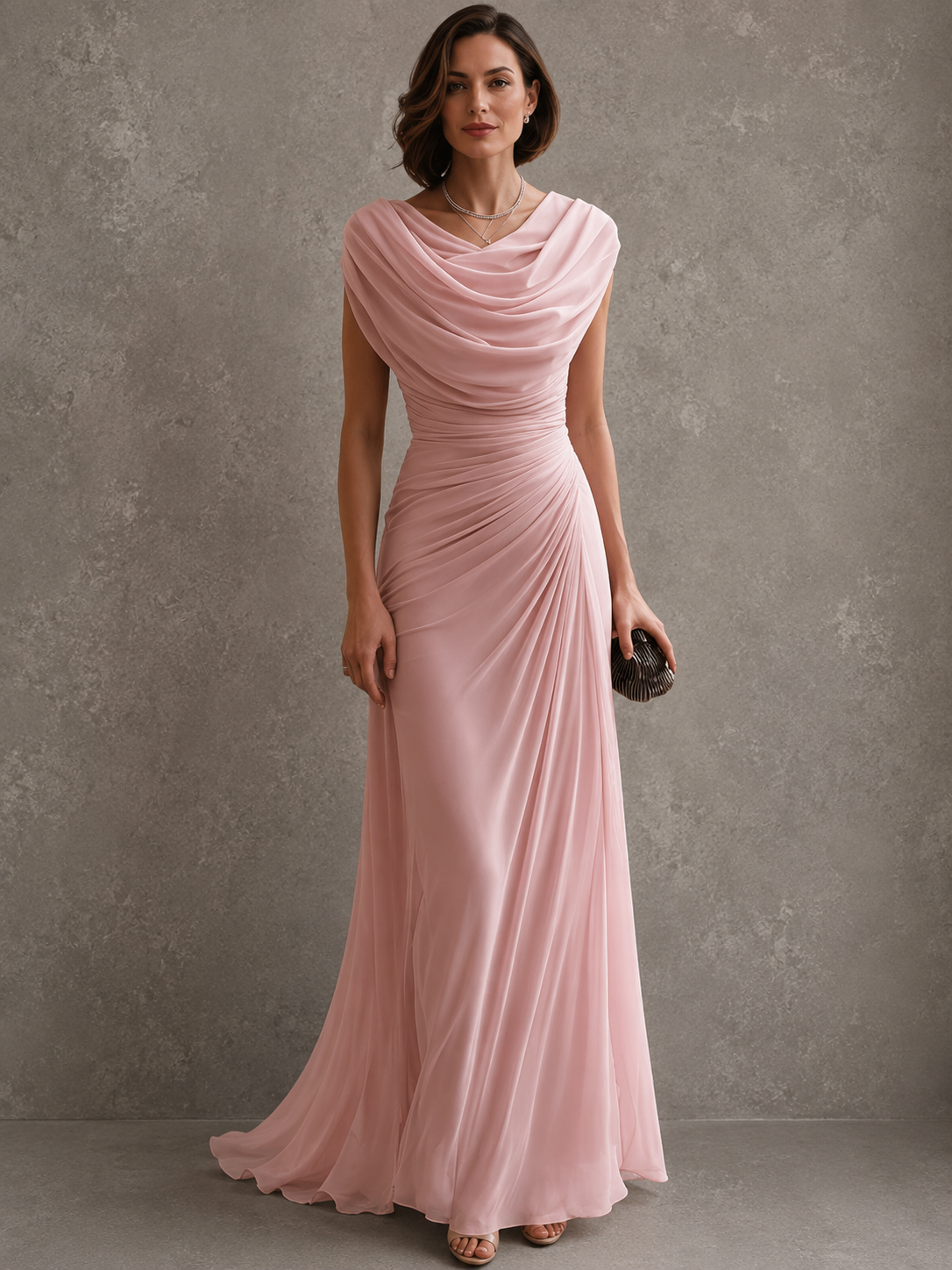 Monique | Robe maxi élégante drapée