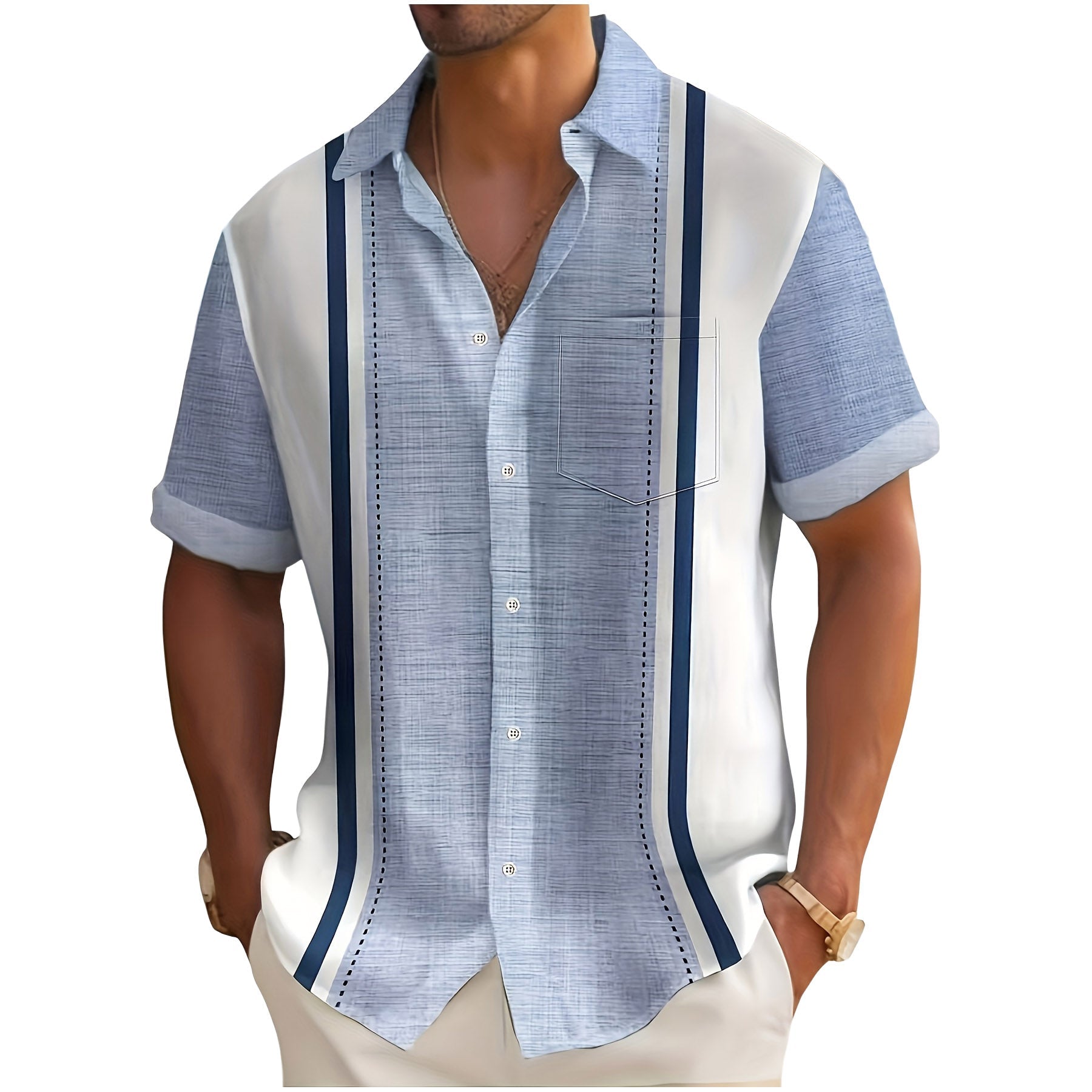 Mike | Chemise de resort rayée