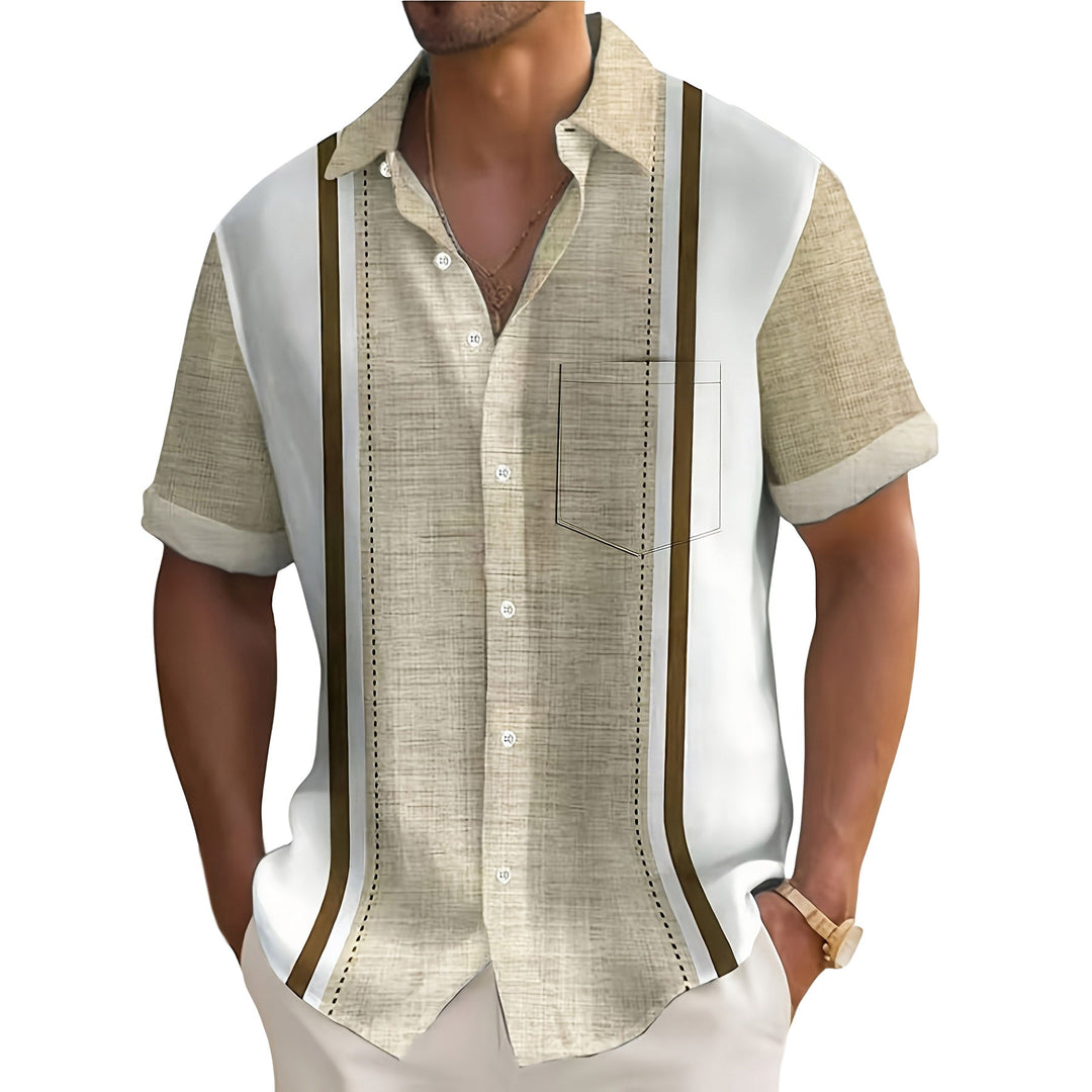 Mike | Chemise de resort rayée